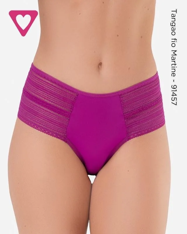 Tangão Fio Martine magenta, fotos da peça