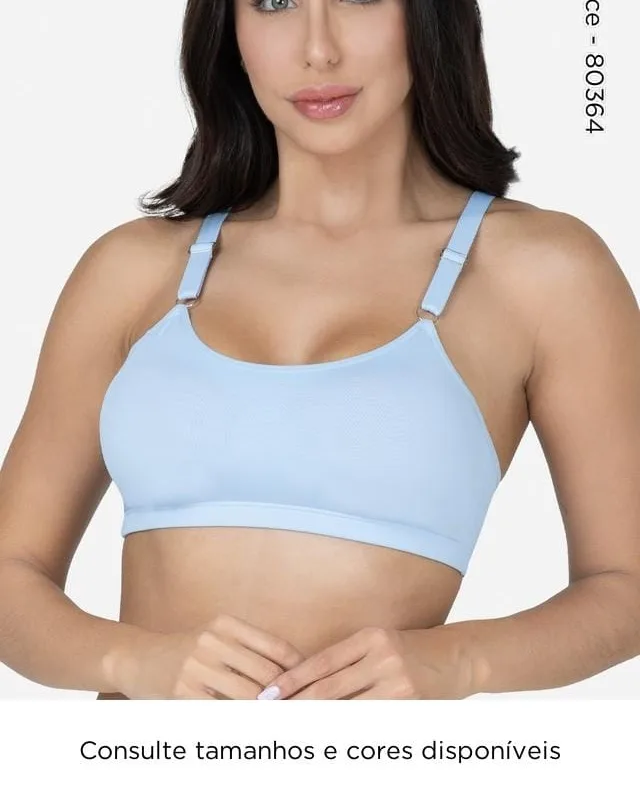 Top Conforto Glauce azul-claro
